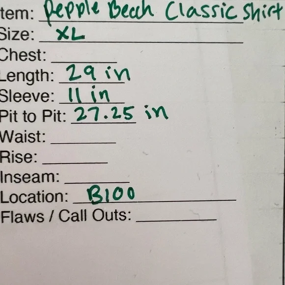 Pebble Beach Golf Links Polo Shirt XL Blue Striped Cotton Classic Golf Logo - Picture 10 of 11